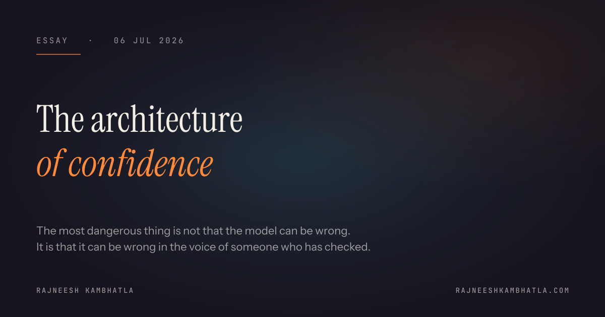 The architecture of confidence — share card